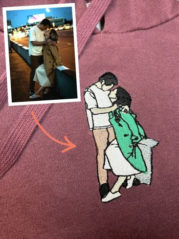 Personalizowana bluza z haftem dla par