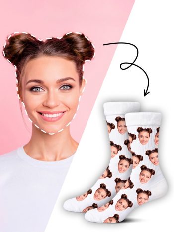 Personalizowane skarpetki z twarzą