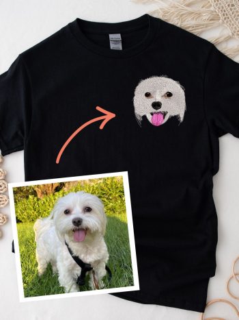 Koszulka z haftem Twojego pupila