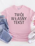 koszulka z haftem z twoim napisem