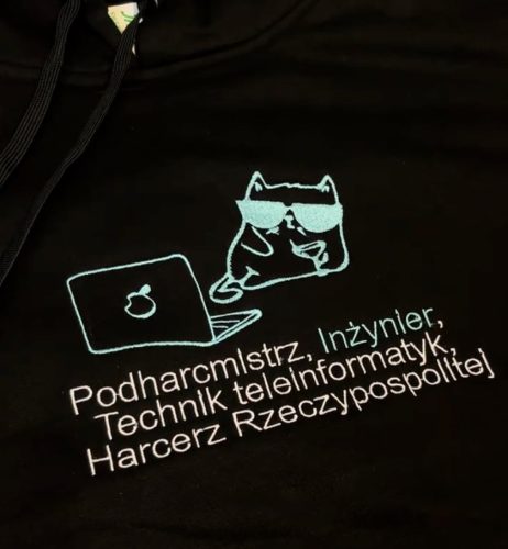 Bluza z Haftem z własnym napisem photo review