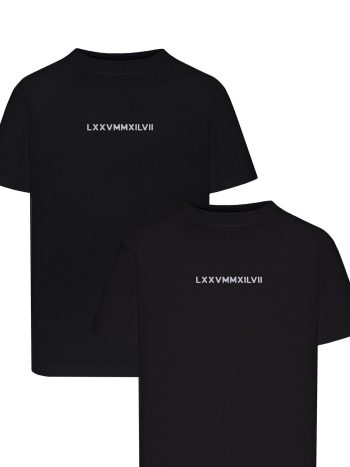 Koszulki dla par z rzymską datą