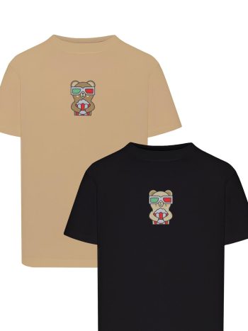 Miś z popcornem – Zestaw koszulek dla par